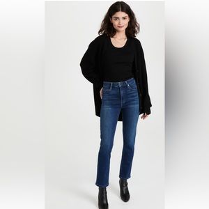 Le Jean Sabine Straight Jeans size 27 in blue whisper wash